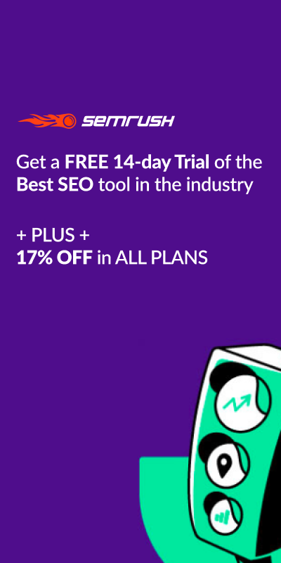 Semrush Free Trial banner