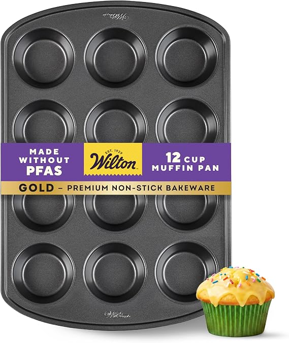 Wilton Gold Twelve-Cup Muffin Pan