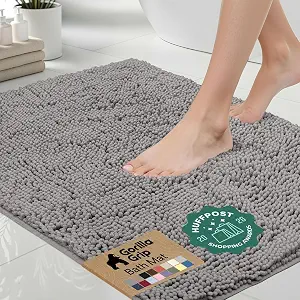 Gorilla Grip 24 x 17 Chenille Bath Rug