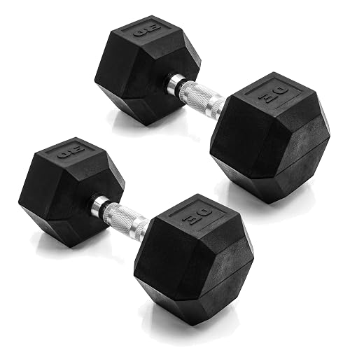 CAP Rubber Coated Hex Dumbbells