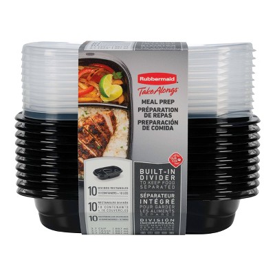 Rubbermaid TakeAlongs 20-Piece Divided Containers