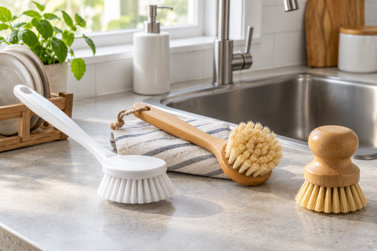 Dish Brush Buying Guide: Handles, Soap Dispensers, Storage and Care