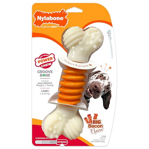 Nylabone Power Chew Dental Groove Bone, Large
