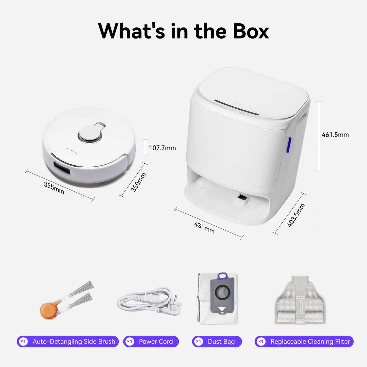 NARWAL Freo X10 Pro robot vacuum and mop with base station