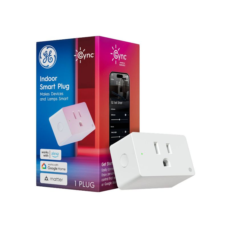 GE CYNC indoor smart plug, white