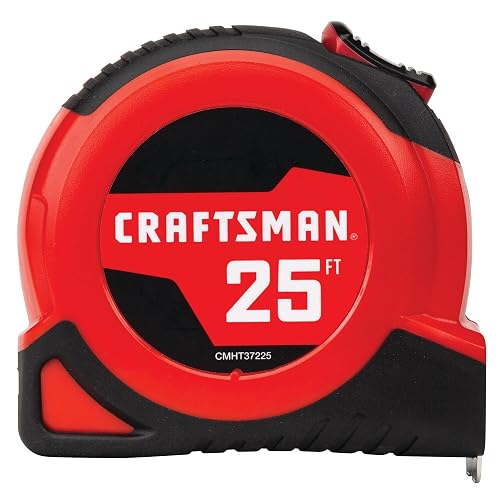 CRAFTSMAN 25 ft Self-Locking Tape Measure with Fraction Markings