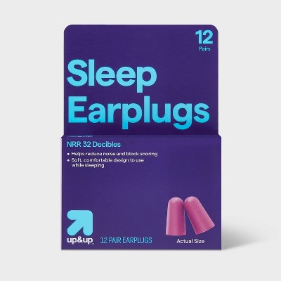 up&up Sleeping Foam Earplugs, 12 Pair