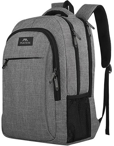 MATEIN Travel Laptop Backpack 15.6-Inch, Grey
