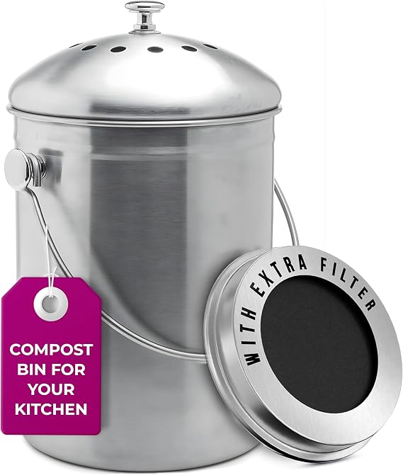 EPICA 1.3-Gallon Stainless Steel Caddy
