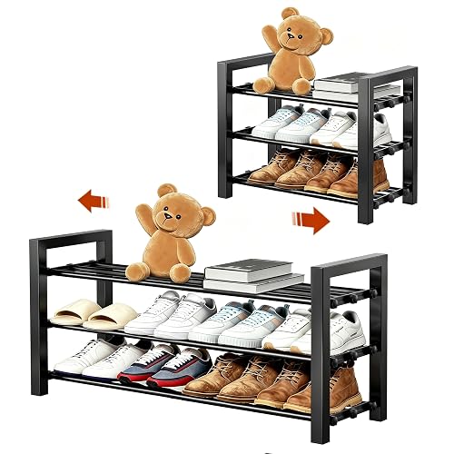 Expandable Heavy Duty Metal Shoe Rack
