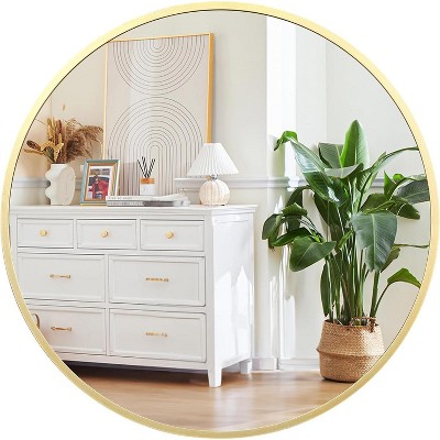 24-Inch Gold Round Mirror at Target