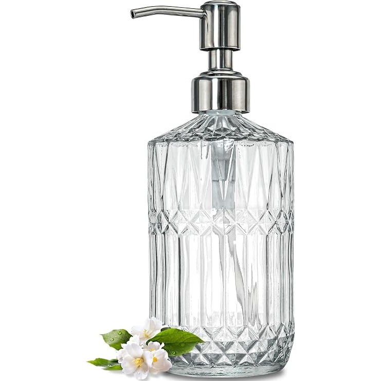 JASAI Floral Embossed Glass Pump