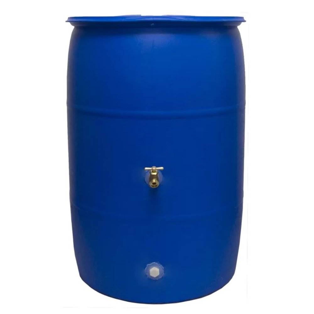 Good Ideas Big Blue 55-Gallon Rain Barrel
