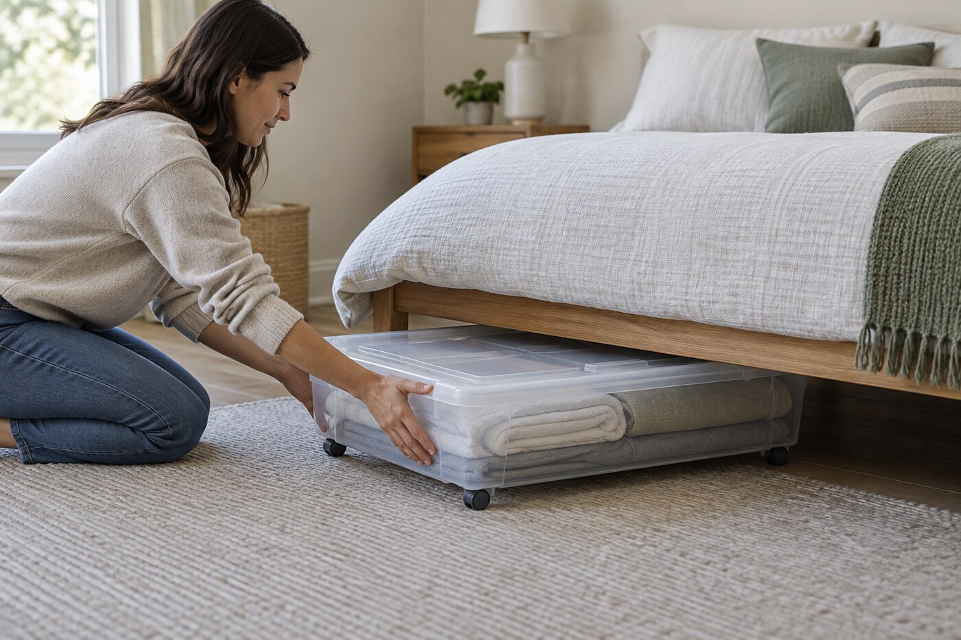 Under-Bed Storage: Clearance, Wheels, Lids, and Fabric Bins