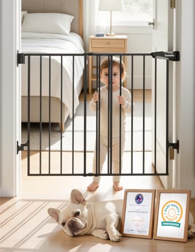 Babelio Hardware-Mounted Steel Baby Gate for Stairs