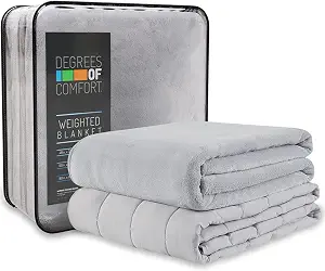 Degrees of Comfort 18 lb weighted blanket with removable cover