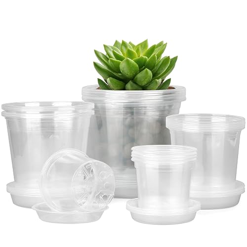 FUIJOL Clear Nursery Pots 20-Pack