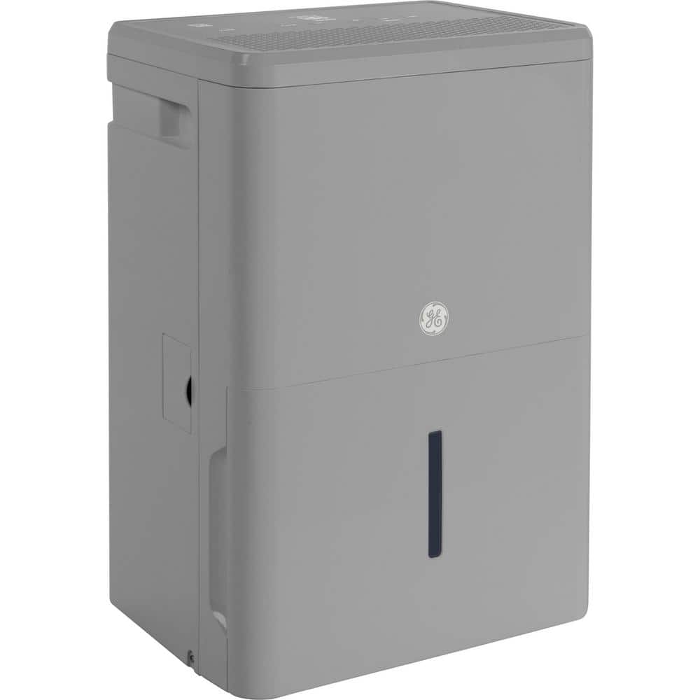 GE 50 Pint Smart Dry Dehumidifier (4,500 Sq Ft, Grey)