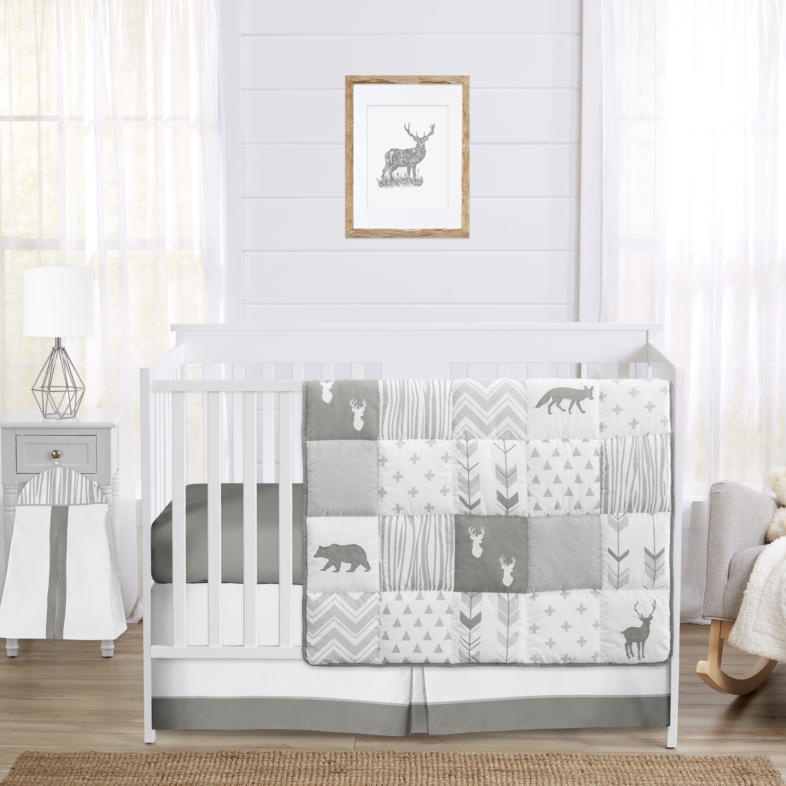 Sweet Jojo Designs Woodsy 4-Piece Crib Bedding Set