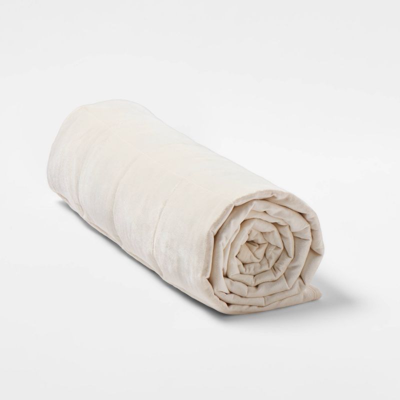 12 lb weighted blanket in ivory, Tranquility