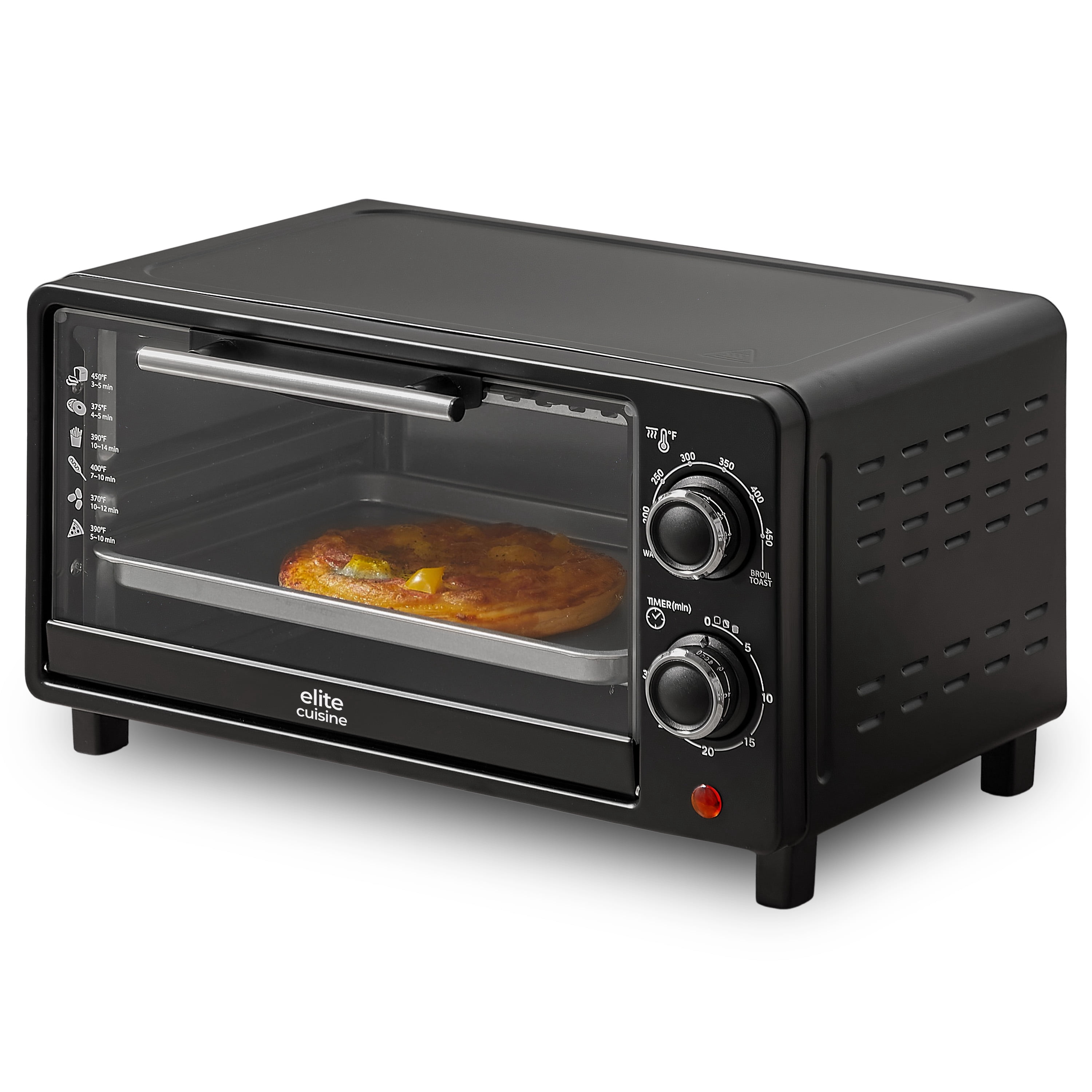 Elite Cuisine ETO059 4-Slice Toaster Oven Broiler