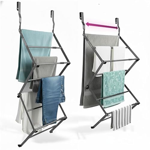 BLACK+DECKER Over the Door Telescopic Drying Rack