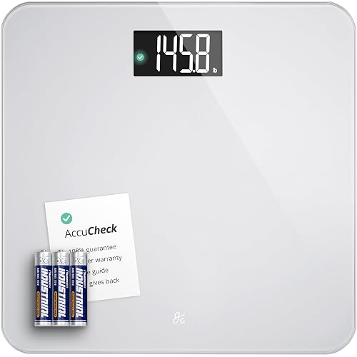 Greater Goods AccuCheck Digital Bathroom Scale (Pearl Gray)