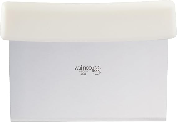 Winco White-Handle Dough Scraper