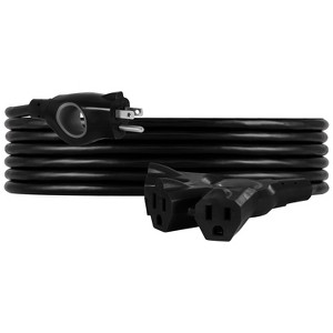 GE 3-Outlet Grounded Extension Cord, Indoor/Outdoor, 16 AWG, 25 ft