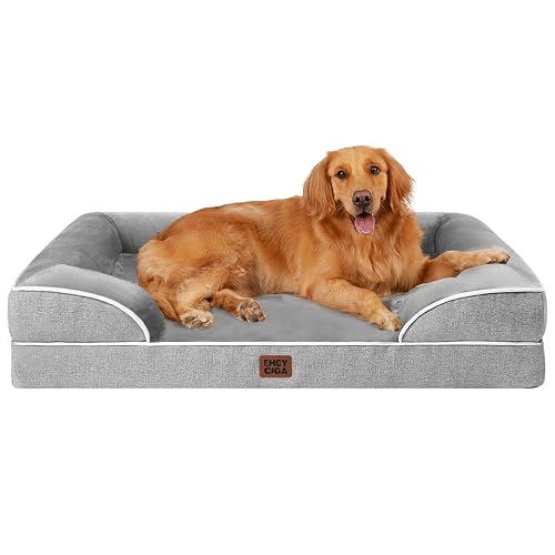 EHEYCIGA Orthopedic Memory Foam Dog Bed with Sides