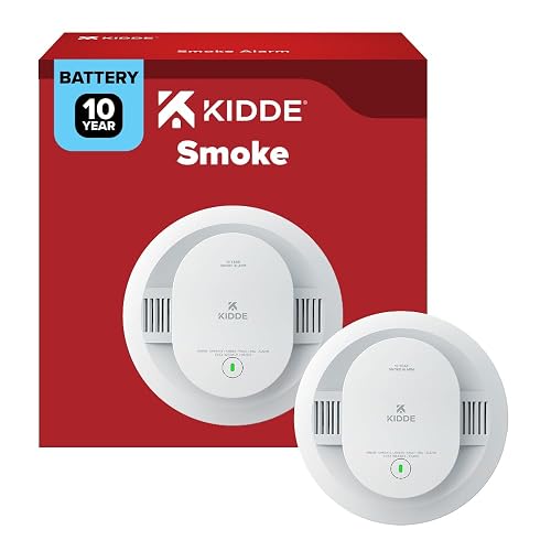 Kidde Smoke Detector, 10-Year Battery, LED Status Lights, 20SD10