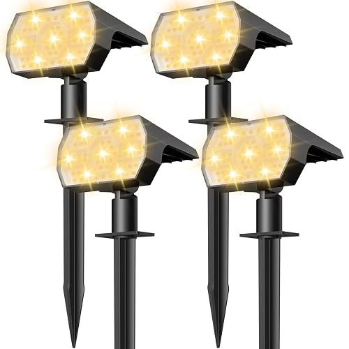 NYMPHY Solar Lights 4 Pack Warm White