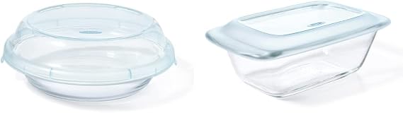 OXO Glass Pie Plate and Loaf Pan Bundle