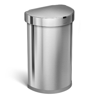 simplehuman 45L Semi-Round Sensor Can at Target