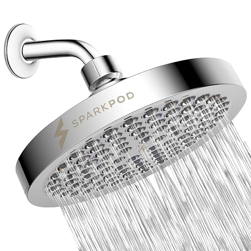 SparkPod 6 Inch Round Rain Shower Head