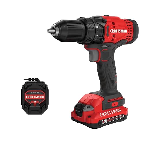 CRAFTSMAN V20 Cordless Drill/Driver Kit (CMCD700C1)