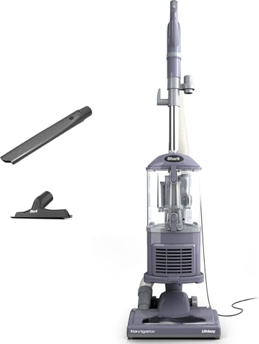 Shark NV352 Navigator Lift-Away Upright Vacuum, HEPA Filter, Swivel Steering, Upholstery and Crevice Tools, Lavender