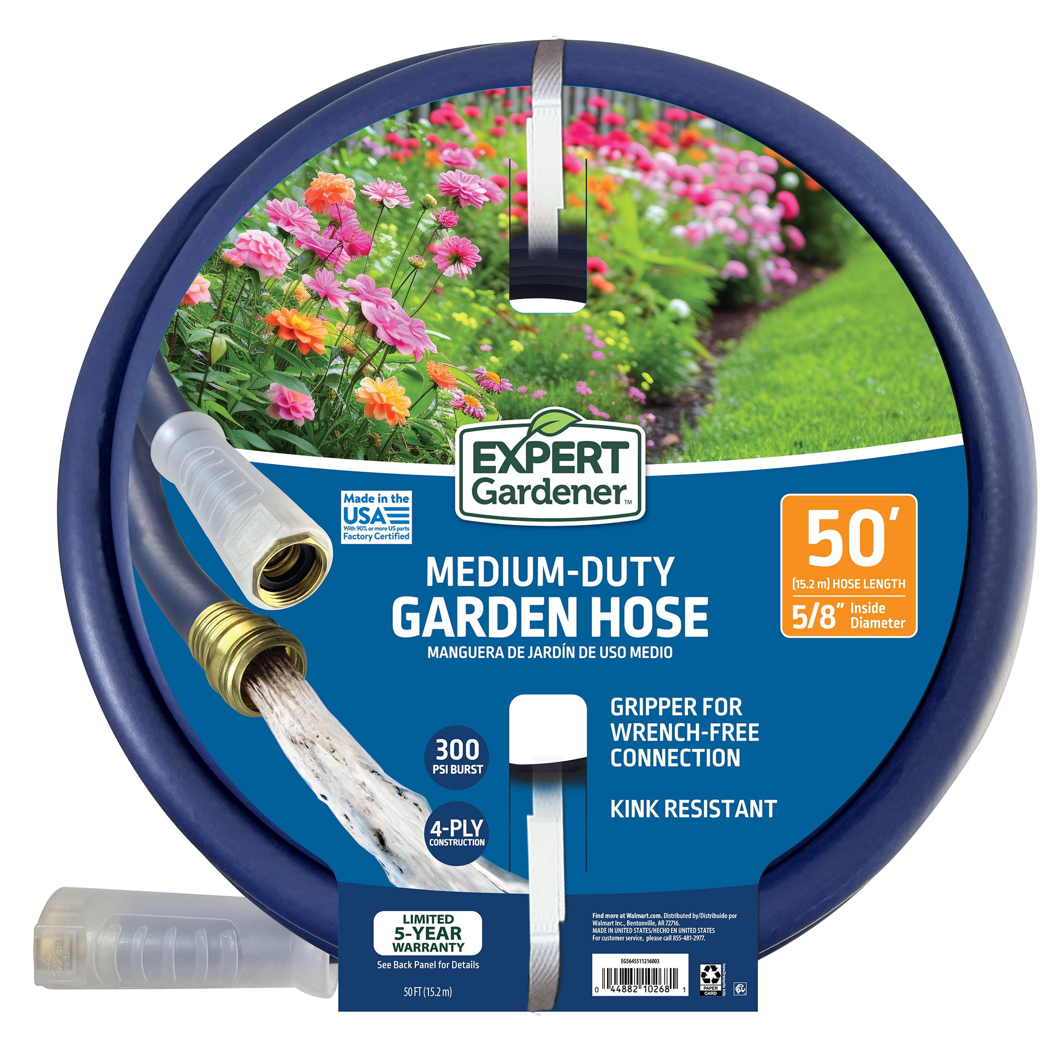 Expert Gardener Medium Duty Hose, 50 ft