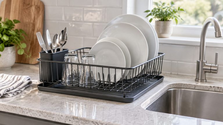 Dish Racks That Fit Small Counters: Tiered vs Over-Sink