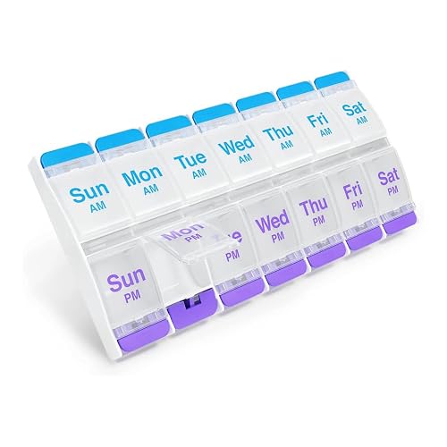 Ezy Dose Weekly AM/PM Pill Organizer, X-Large
