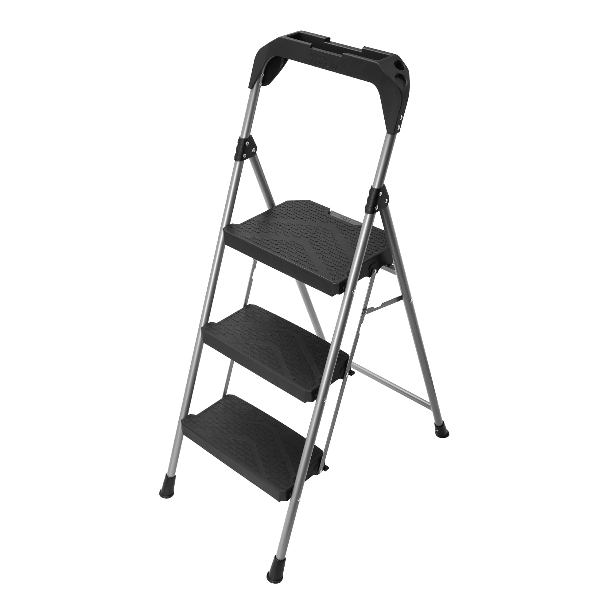 Hyper Tough 3-Step Foldable Steel Step Stool