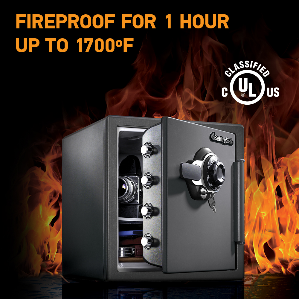 SentrySafe SFW123DSB dial combination safe