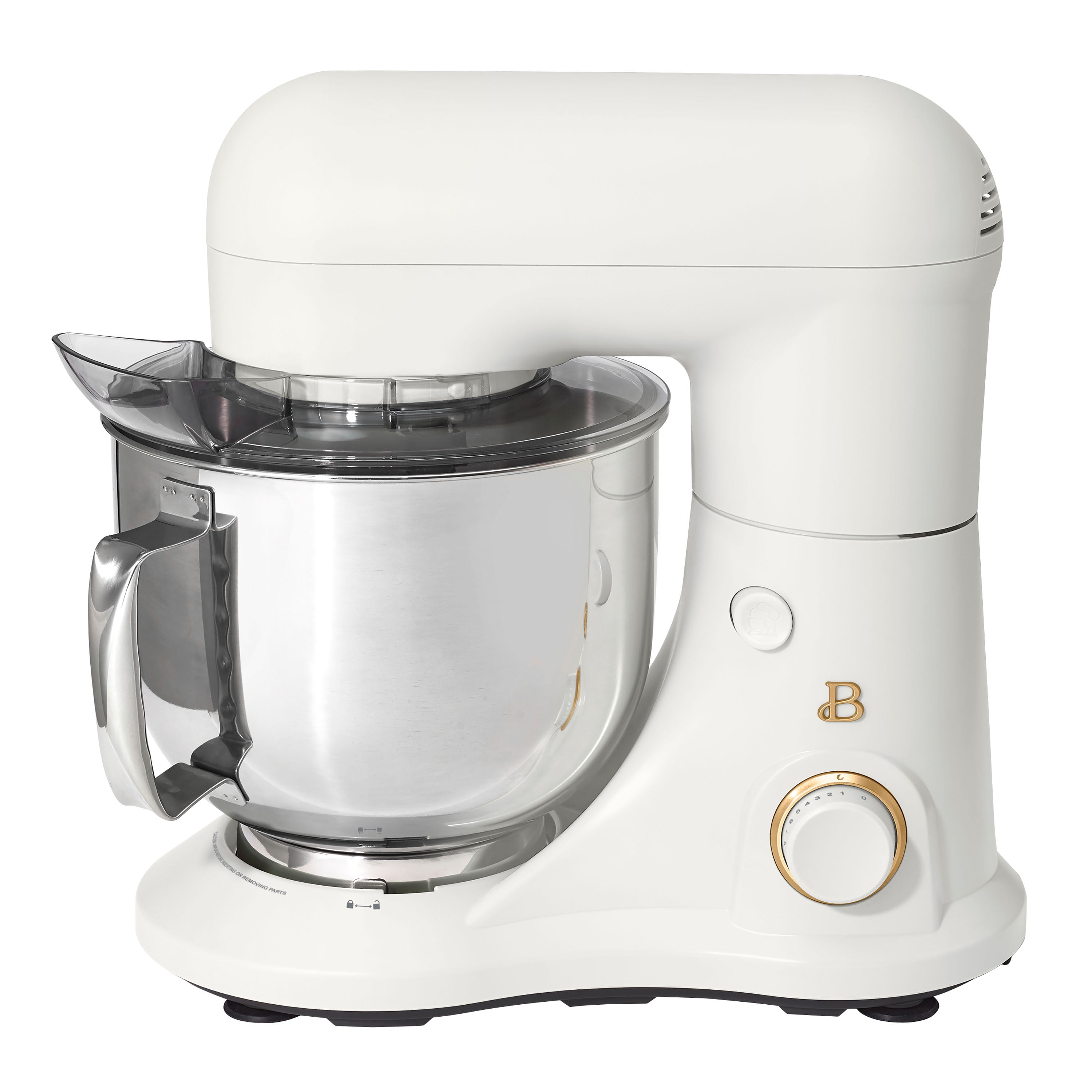 Beautiful 5.3-quart stand mixer in White Icing by Drew Barrymore, sold at Walmart