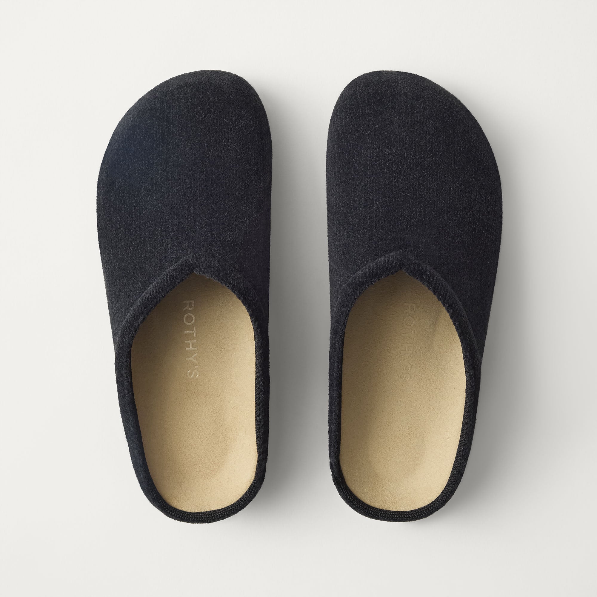 Rothy's Casual Clog in black knit