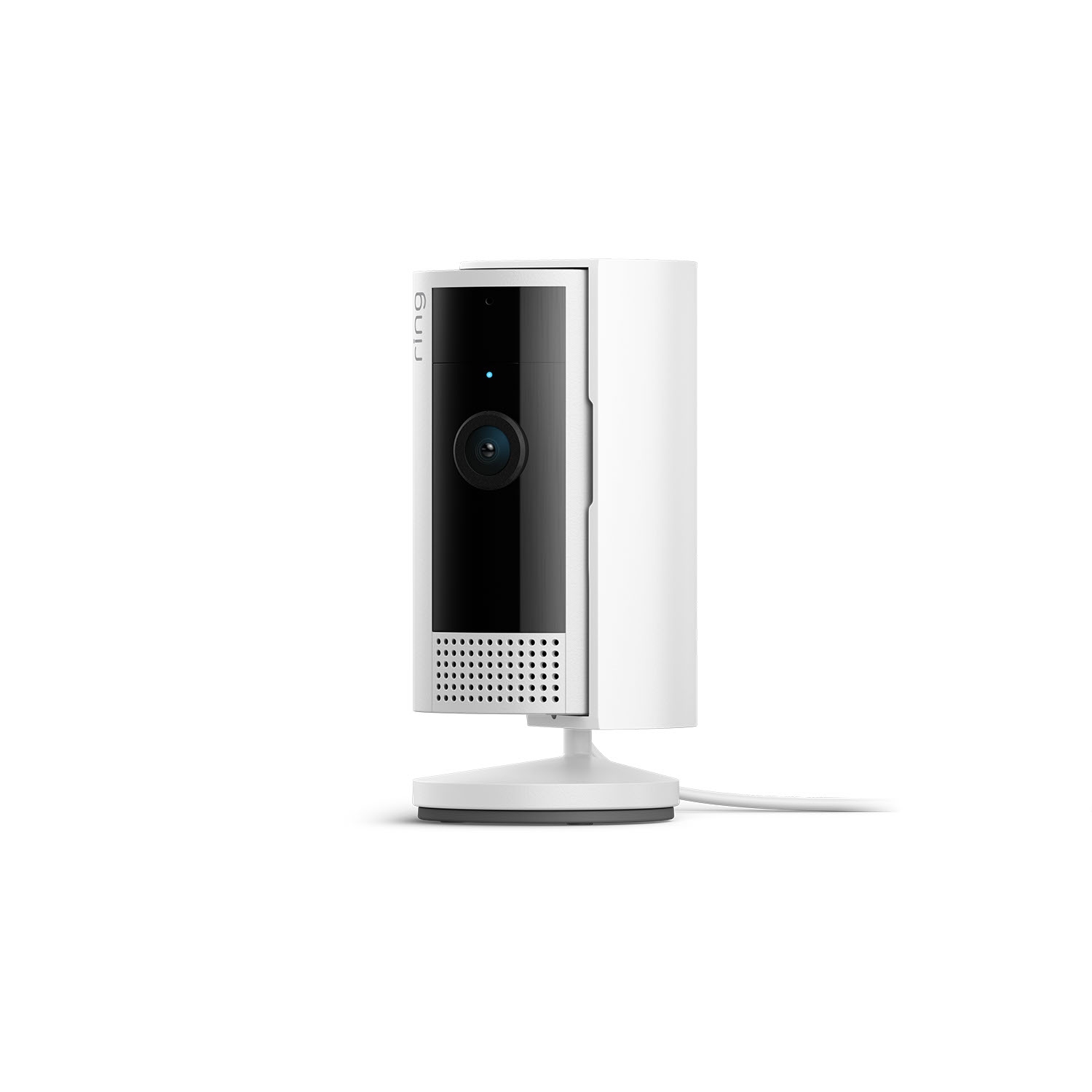 Ring Indoor Cam (2nd Gen) in white on tabletop mount