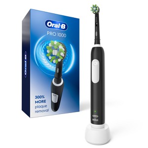 Oral-B Pro 1000 Power Rechargeable Battery Electric Toothbrush with Multiple Brush Modes, Black