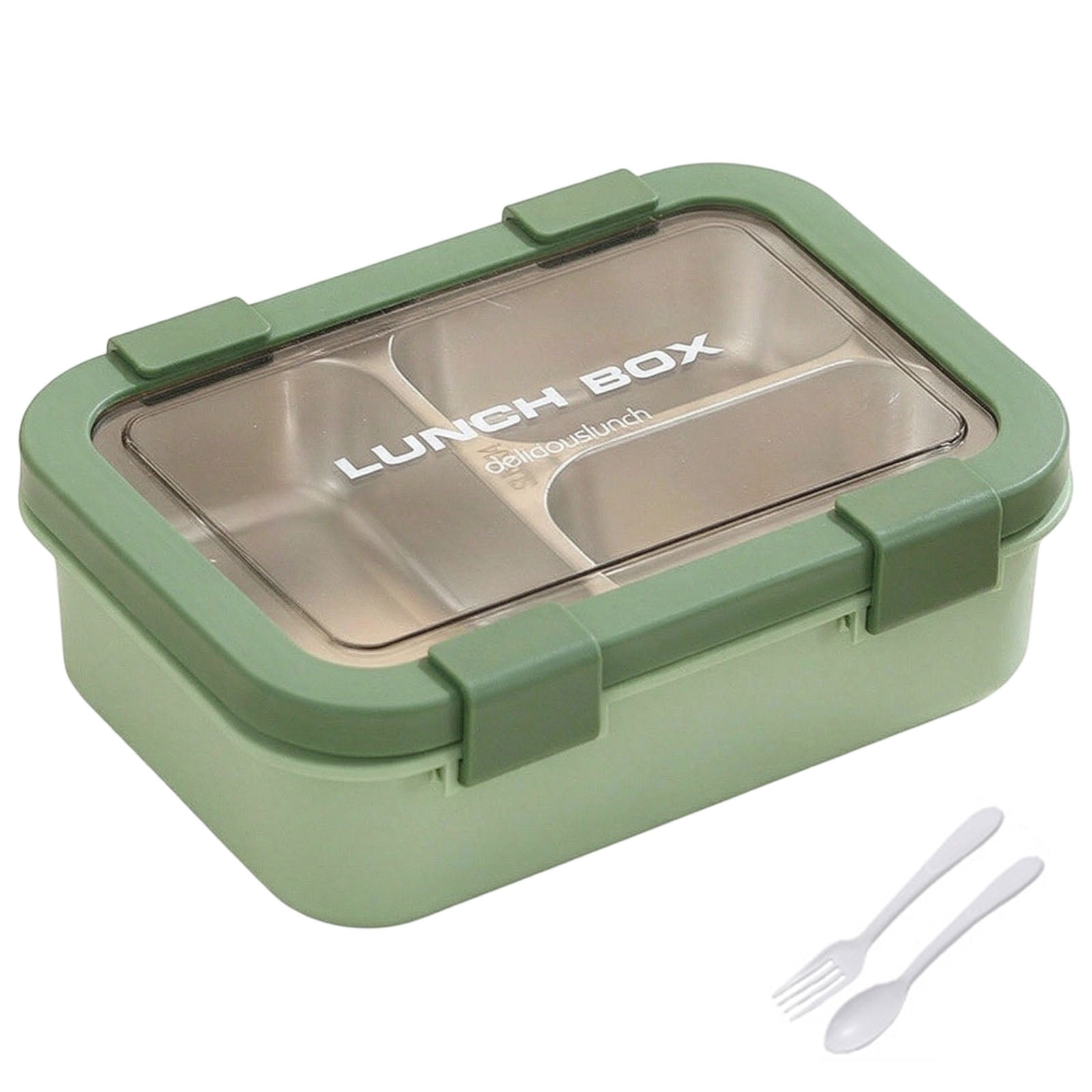 Stainless Steel 3-Compartment Bento Box