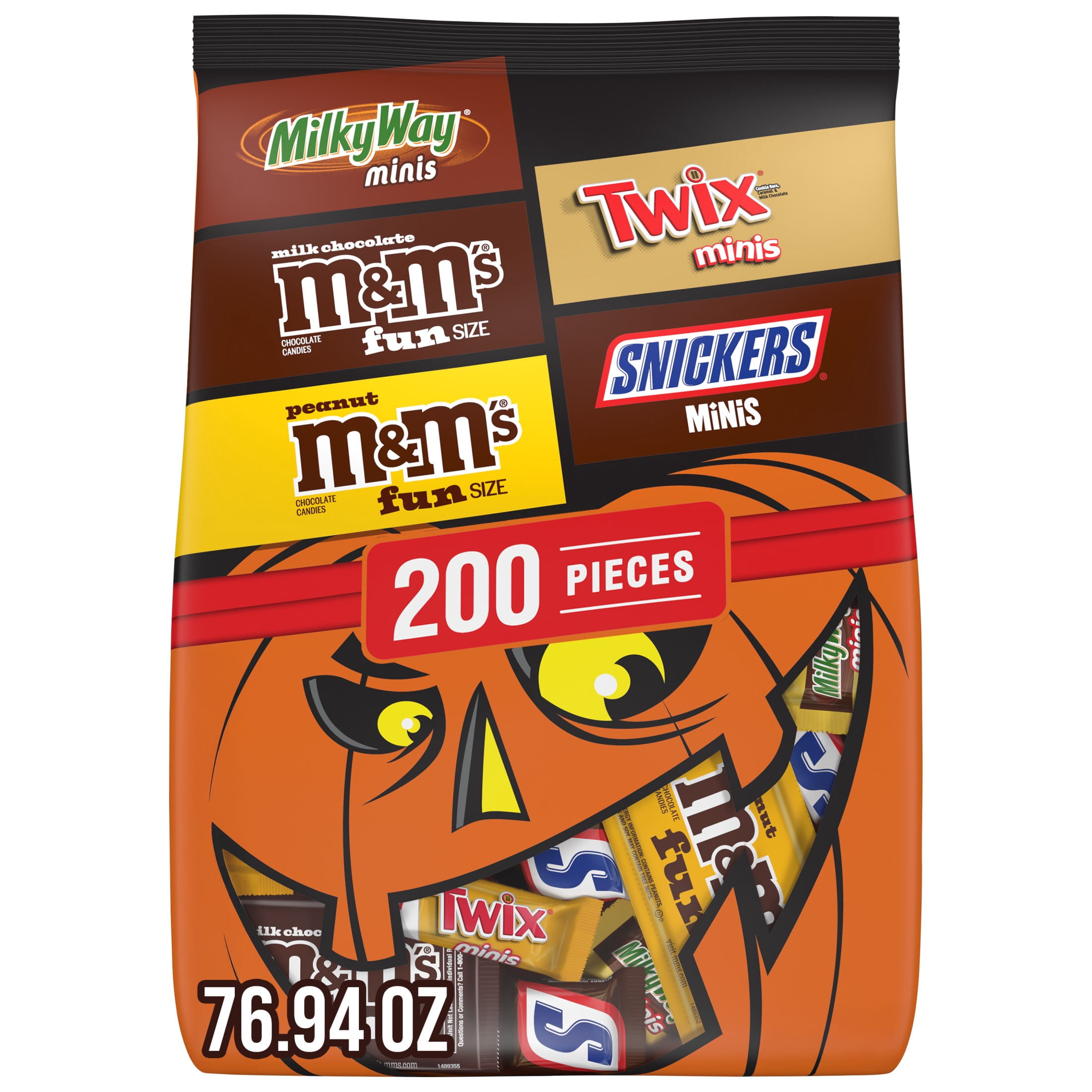 Mars 200-piece halloween chocolate variety bag