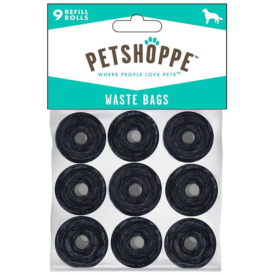 PetShoppe Waste Bag Refill Rolls, 9 Pack