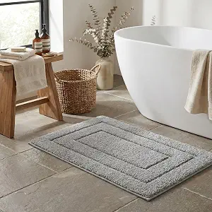 Granny Says 16 x 24 Gray Bathroom Rug